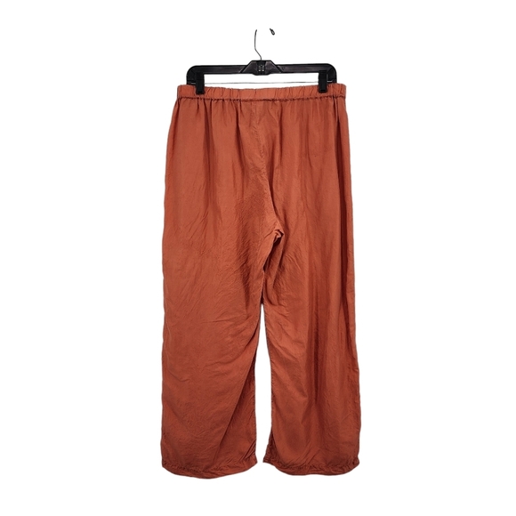 Shack Incorporated Women's 100% Silk Wide Leg Fit Cropeed Pants - XL - Picture 4 of 5